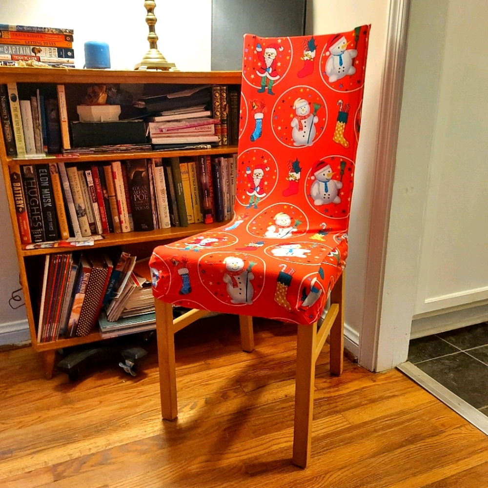 Set of 2 Christmas Chair Slip Covers